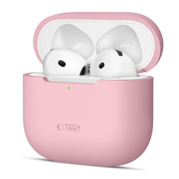 AirPods 4 Tech-Protect Silikonhülle - Staubiges Rosa