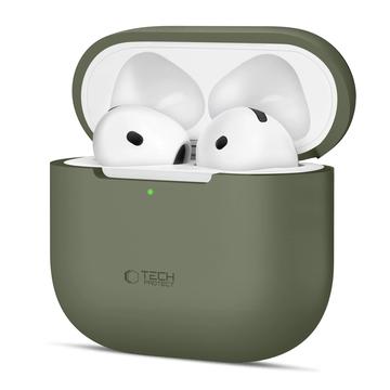 AirPods 4 Tech-Protect-Silikonhülle - Olivgrün