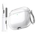 AirPods 5/4 AhaStyle WG164-B stoßfestes Etui mit Reinigungsstift - transparent