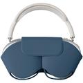 AirPods Max Hülle mit Schlafmodus - PU-Leder Kopfhörer Hülle - Blau