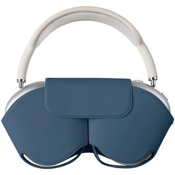 AirPods Max Hülle mit Schlafmodus - PU-Leder Kopfhörer Hülle - Blau
