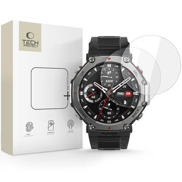 Amazfit T-Rex 3 Pro Tech-Protect Glas Fit+ Panzerglas - 48mm - 2 Stk. - Durchsichtig