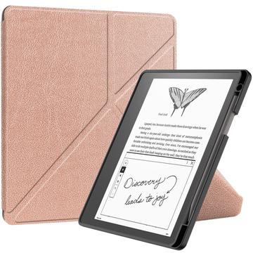 Amazon Kindle Scribe Origami Ständer Folio Hülle - Roségold