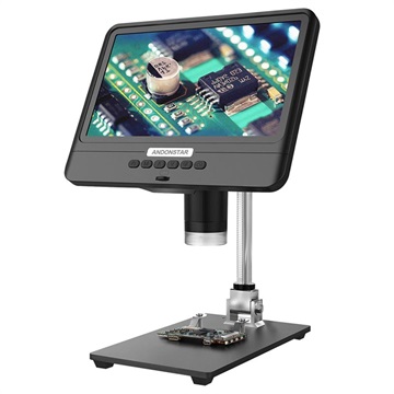 Andonstar AD208 Digitales Mikroskop mit 8.5" LCD-Bildschirm - 5X-1200X (Offene Verpackung - Ausgezeichnet)