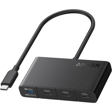 Anker 4-in-1 USB-C Hub - 10Gbps Daten, 100W Leistung, 4K Ausgang
