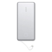Anker PowerCore+ Pro 10000mAh Power Bank mit Lightning Kabel - Silber
