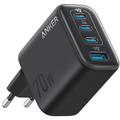 Anker Zolo 70W GaN-Wandladegerät - 3x USB-C, 1x USB-A - Schwarz