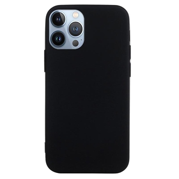 Anti-Fingerabdrücke Matte iPhone 14 Pro Max TPU Hülle - Schwarz