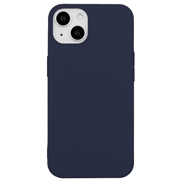 iPhone 15 Plus Anti-Fingerabdrücke Matte TPU Hülle - Dunkel Blau