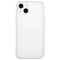 iPhone 15 Plus Anti-Fingerabdrücke Matte TPU Hülle - Weiß