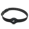 Apple AirTag 1/2 Silikonhalsband für Hunde und Katzen - Schwarz