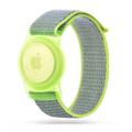 Apple AirTag Tech-Protect Nylon-Armband für Kinder - Limette