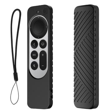 Apple TV 4K Siri Remote (3. Gen.) Silikon-Schutzhülle mit Umhängeband - Schwarz