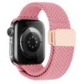 Apple Watch Geflochtenes Nylonarmband mit Magnetverschluss - 49mm/46mm/45mm/44mm - Rosa