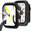 Apple Watch Series 1/2/3 Kunststoff Hülle mit Panzerglas - 42mm - Schwarz