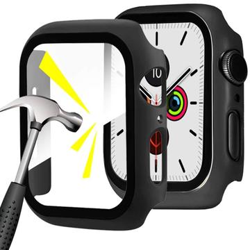 Apple Watch Series 1/2/3 Kunststoff Hülle mit Panzerglas - 42mm - Schwarz