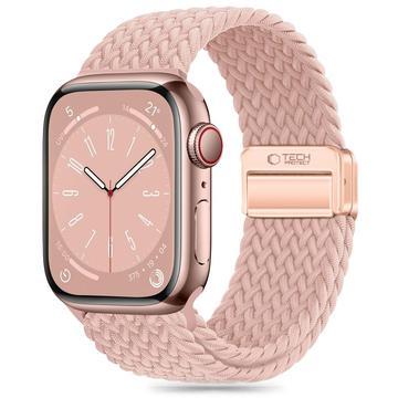 Apple Watch Serie 11/10/9/8/7/6/SE 3/SE Tech-Protect NylonMag Armband - 40mm/41mm/42mm - Altrosa