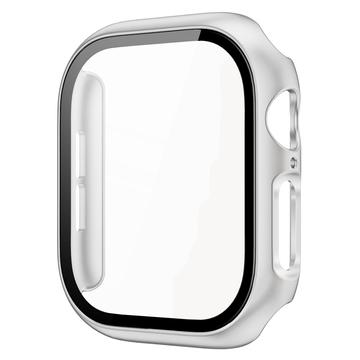 Apple Watch Series 11/10 Kunststoff Hülle mit Panzerglas - 42mm - Silber