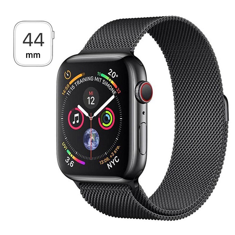 Apple Watch Series 4 LTE MTX32FD/A - Edelstahlgehäuse, Milanaise Armband,  44mm, 16GB