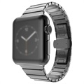 Apple Watch Series 9/8/SE (2022)/7/SE/6/5/4/3/2/1 Edelstahlarmband - 41mm/40mm/38mm - Schwarz