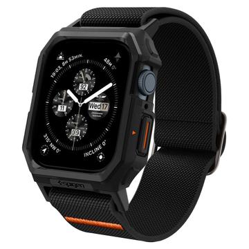 Apple Watch Serie 9/8/SE (2022)/7/SE/6/5/4 Spigen Lite Fit Pro Armband mit Gehäuse - 44mm, 45mm - Schwarz