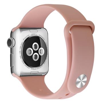 Apple Watch Series SE 3/SE(2023)/11/10/9/8/SE (2022)/7/SE/6/5/4/3/2/1 Soft Silikonarmband - 42mm/41mm/40mm/38mm - Rosa