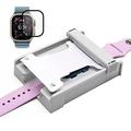 Apple Watch Ultra/Ultra 2/Ultra 3 Displayschutzfolie mit staubfreiem Montage-Set - 49mm - schwarzer Rand