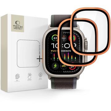 Apple Watch Ultra/Ultra 2/Ultra 3 Tech-Protect Glas Ring Panzerglas - 9H, 2 Stk.
