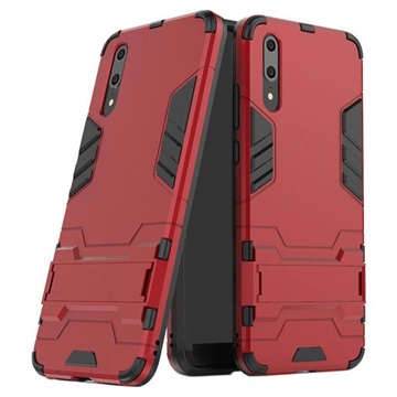 Huawei P20 Armor Hybrid Hülle mit Ständer - Rot