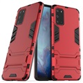 Armor Series Samsung Galaxy S20+ Hybrid Hülle mit Ständer - Rot