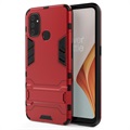 Armor Series OnePlus Nord N100 Hybrid Hülle mit Stand - Rot