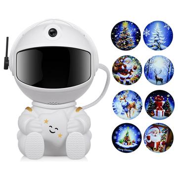 Astronaut Hugging Star Weihnachtsprojektor Lampe - USB Powered