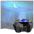 Aurora Star Nachtlampe mit Bluetooth Lautsprecher AC6923 - Schwarz