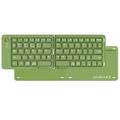 B023 68-Tasten-Magnetische Klappbare Drahtlose Tastatur mit Handyhalterung - QWERTY - Grün