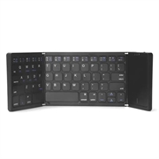 B089 Faltbare kabellose Tastatur mit Touchpad - 81 Tasten - Schwarz