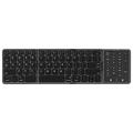 B089 S Ultradünne, dreifach zusammenklappbare Bluetooth-Tastatur mit Smart Trackpad - Schwarz