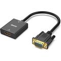 BENFEI HDMI/VGA-Adapter - 3.5mm-Klinkenstecker, Full HD 1080p - Schwarz