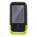 BG-1706 USB+Solar Wiederaufladbare Fahrradlichter Wasserdicht 6 Lichtmodi Fahrrad Doppelscheinwerfer mit Horn Alarm - Grün