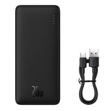 Baseus Airpow 10000mAh Schnelllade-Powerbank mit zwei Anschlüssen - 20W - Schwarz