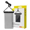Baseus AquaGlide BS-PC030 wasserdichte Handyhülle - IPX8 - 7.2" - Schwarz / Transparent