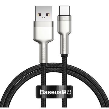 Baseus Cafule Metal Series USB-A zu USB-C Kabel - 66W, 1m - Schwarz