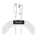 Baseus DZ-SMT Double-ring SuperCharge USB-C Kabel - 5A, 2m - Weiß