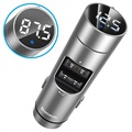 Baseus Energy Column QC3.0 Kfz-Ladegerät / Bluetooth FM Transmitter - Silber