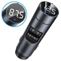Baseus Energy Column QC3.0 Kfz-Ladegerät / Bluetooth FM Transmitter - Schwarz