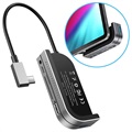 Baseus GN39F Multifunktions USB-C Hub - Dunkelgrau