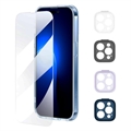 Baseus Illusion iPhone 14 Pro Max Schutz-Set - Durchsichtig