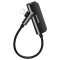 Baseus L50S 3-in-1 Lightning auf 3.5mm Adapter - Schwarz