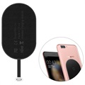 Baseus Microfiber Qi Drahtloser Ladereceiver - MicroUSB - Schwarz