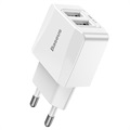 Baseus Mini Dual USB Ladegerät - 12W - Weiß