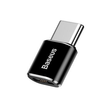Baseus Mini Series MicroUSB / USB-C OTG Adapter - Schwarz